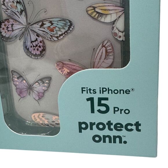 onn Butterfly Phone Case for iPhone 15 Pro - NEW - Picture 3 of 4
